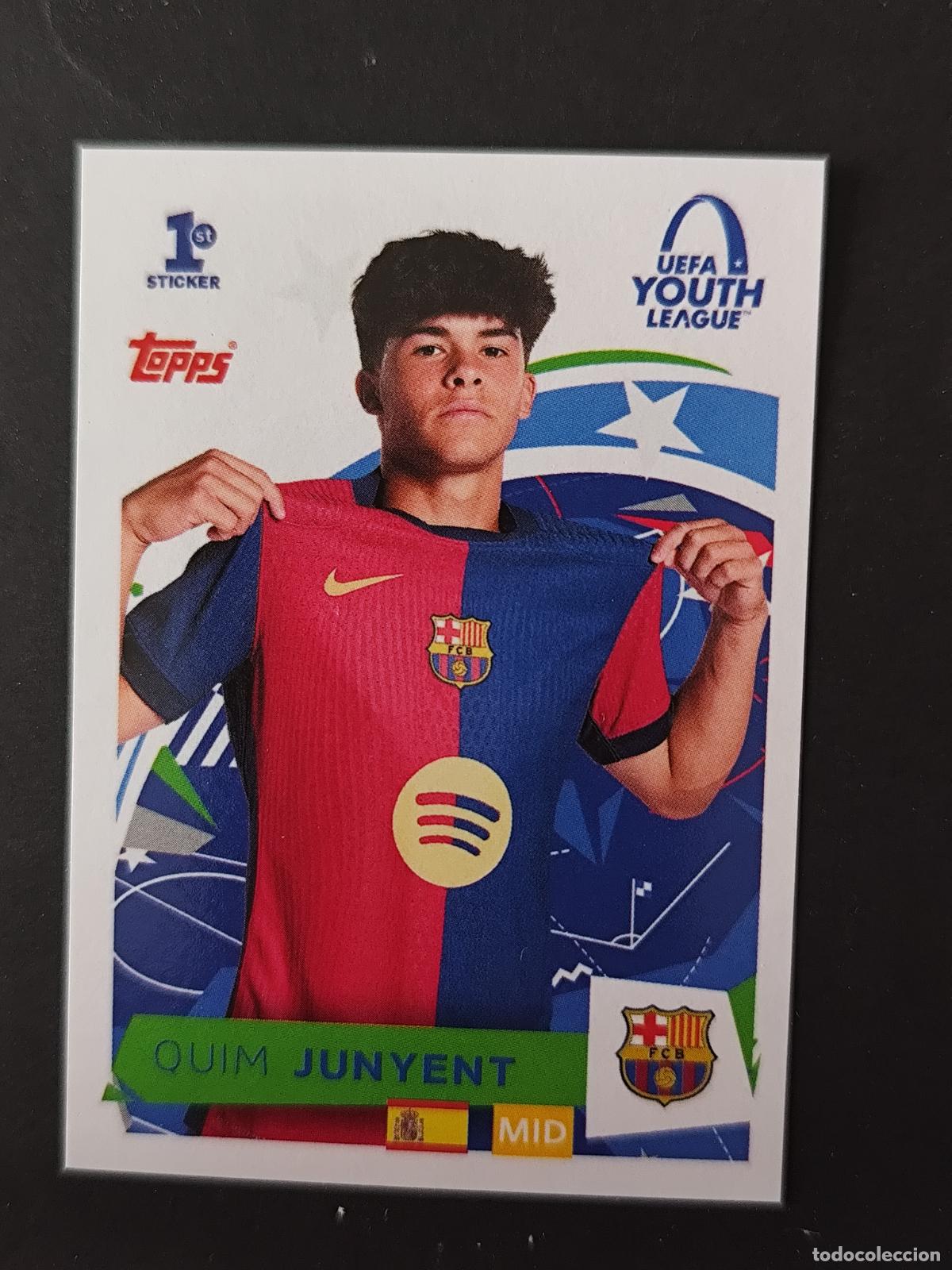 Cartes &agrave; collectionner de Football: 566 QUIM JUNYENT (1ST STICKER) UEFA YOUTH LEAGUE BARCELONA BAR&Ccedil;A STICKER CHAMPIONS LEAGUE 2025 2026