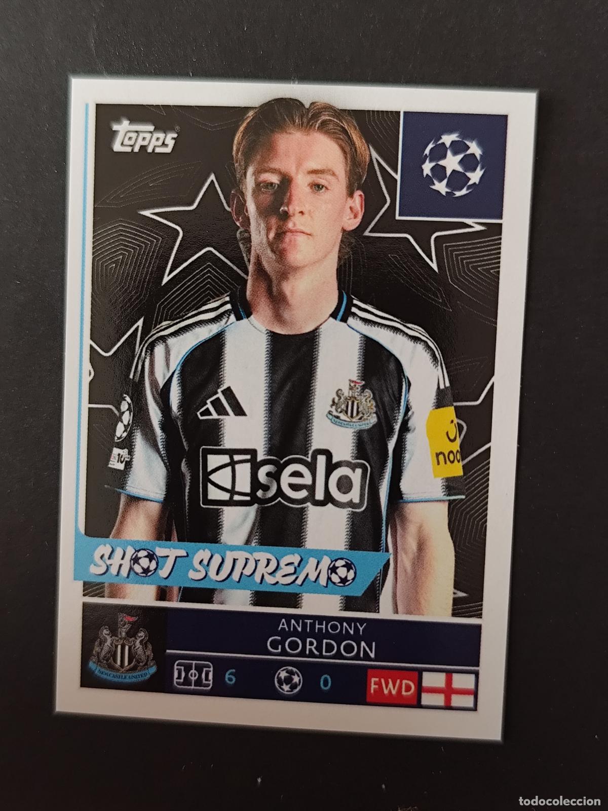 Cromos de f&uacute;tbol: 323 ANTHONY GORDON NEWCASTLE UNITED STICKER CHAMPIONS LEAGUE 2025 2026 25 26 TOPPS