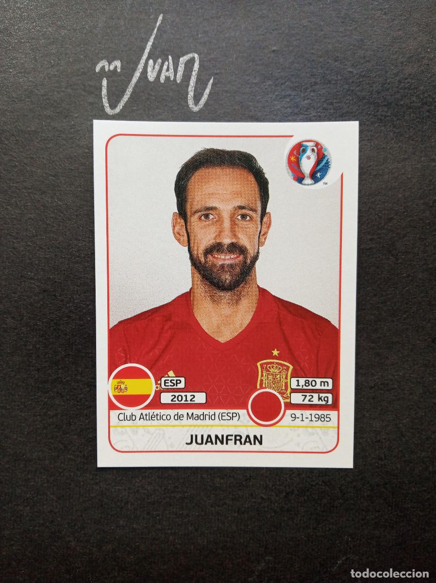 Cromos de F&uacute;tbol: N&ordm; 357 JUANFRAN ESPA&Ntilde;A ATLETICO MADRID ⚽ PANINI &reg; UEFA EURO FRANCIA 2016 EUROCOPA 16 SIN PEGAR NUEVO