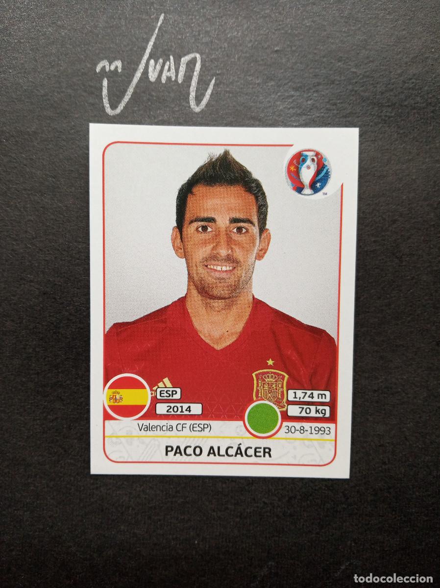 Cromos de F&uacute;tbol: N&ordm; 372 PACO ALCACER ESPA&Ntilde;A VALENCIA ⚽ PANINI &reg; UEFA EURO FRANCIA 2016 EUROCOPA 16 SIN PEGAR NUEVO