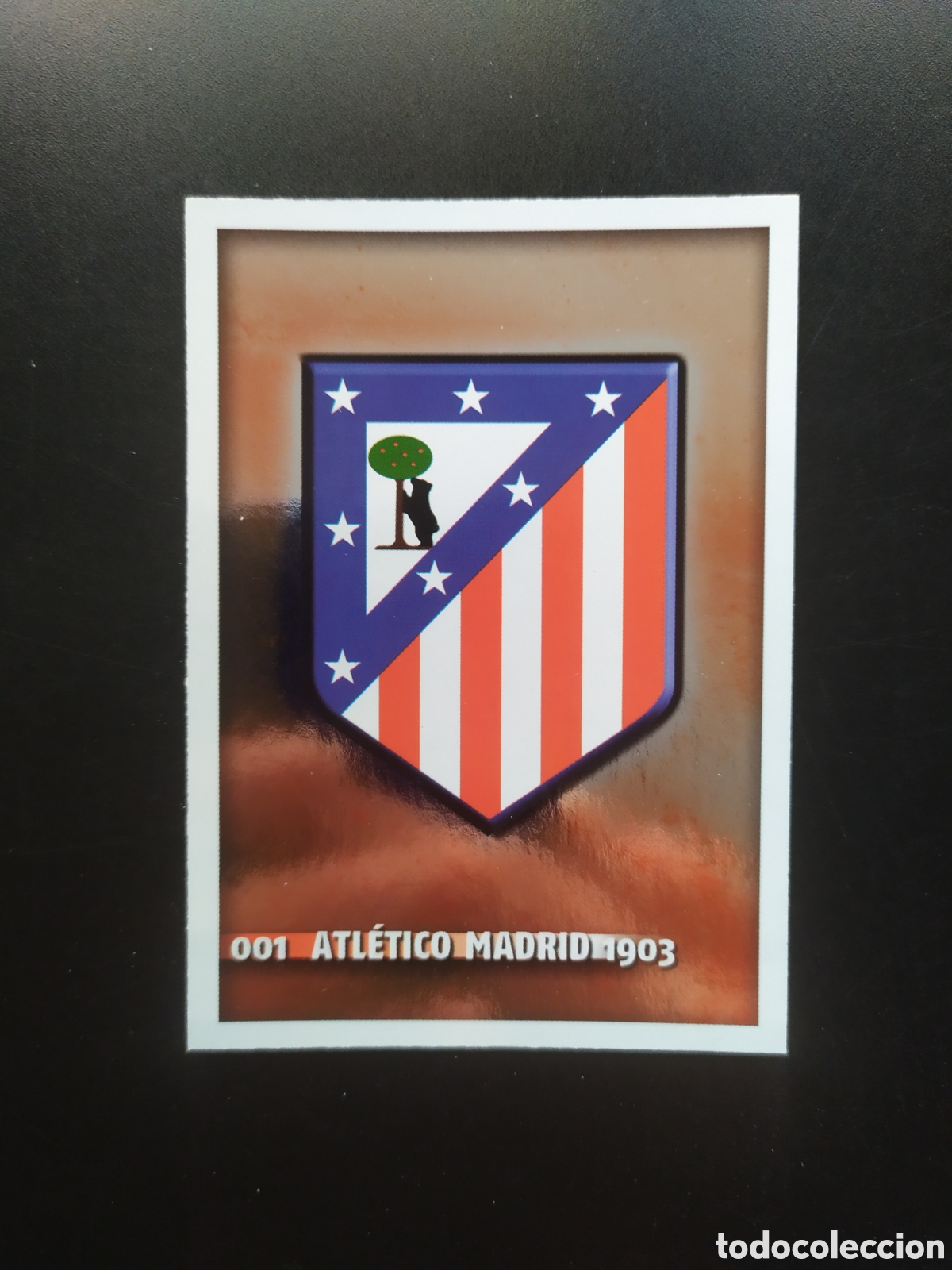 Fu&szlig;ball-Sticker: Mundicromo fichas Liga 2014 2015 14 15 escudo n&deg; 1 Atl&eacute;tico Madrid