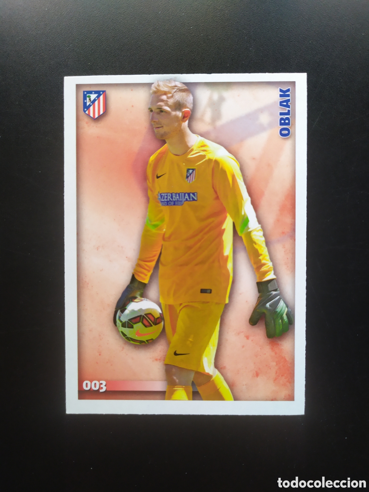 Football Stickers: Mundicromo fichas Liga 2014 2015 14 15 Oblak n&deg; 3 Atl&eacute;tico Madrid