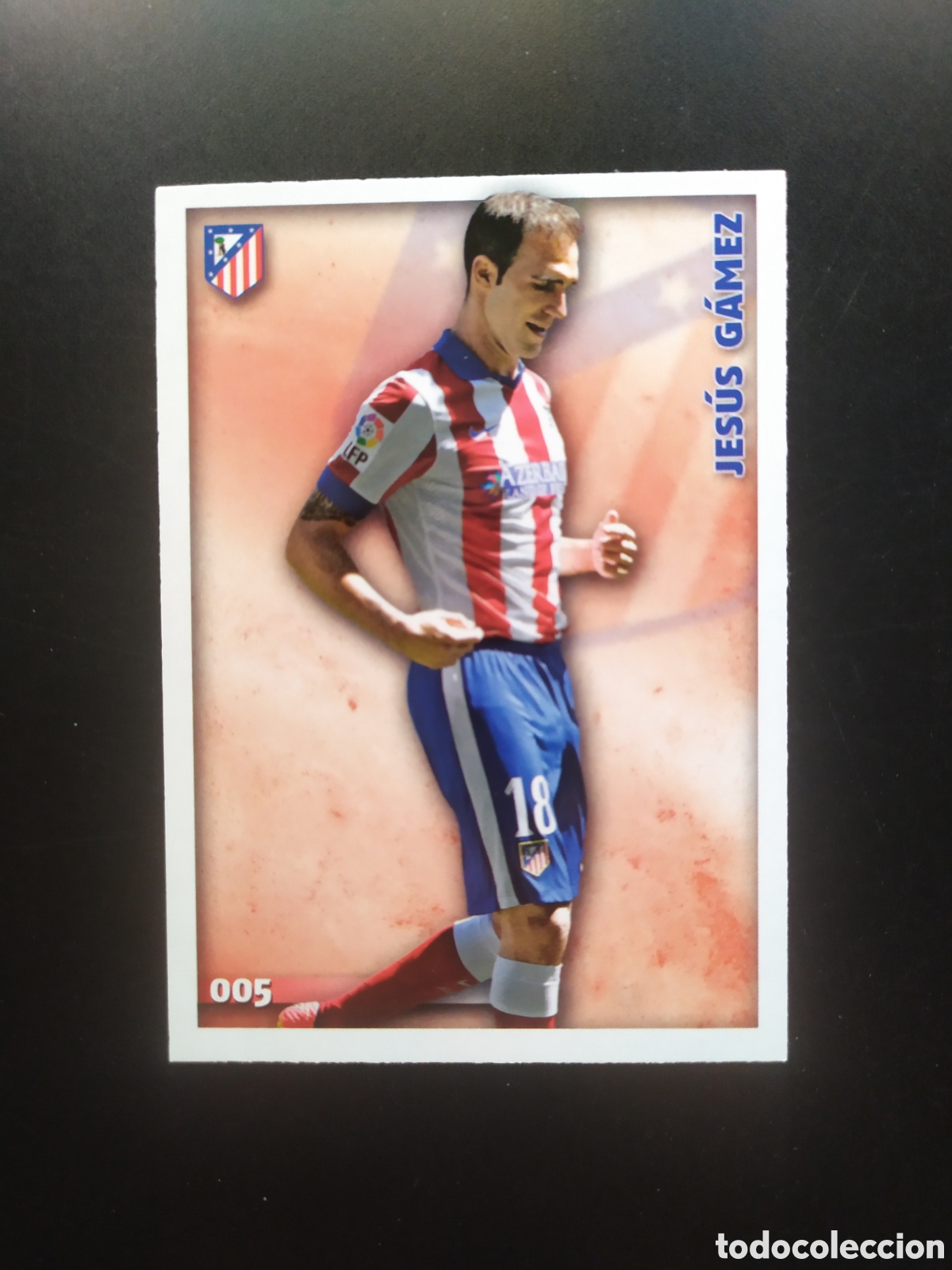 Cromos de Futebol: Mundicromo fichas Liga 2014 2015 14 15 Jes&uacute;s Gamez n&deg; 5 Atl&eacute;tico Madrid