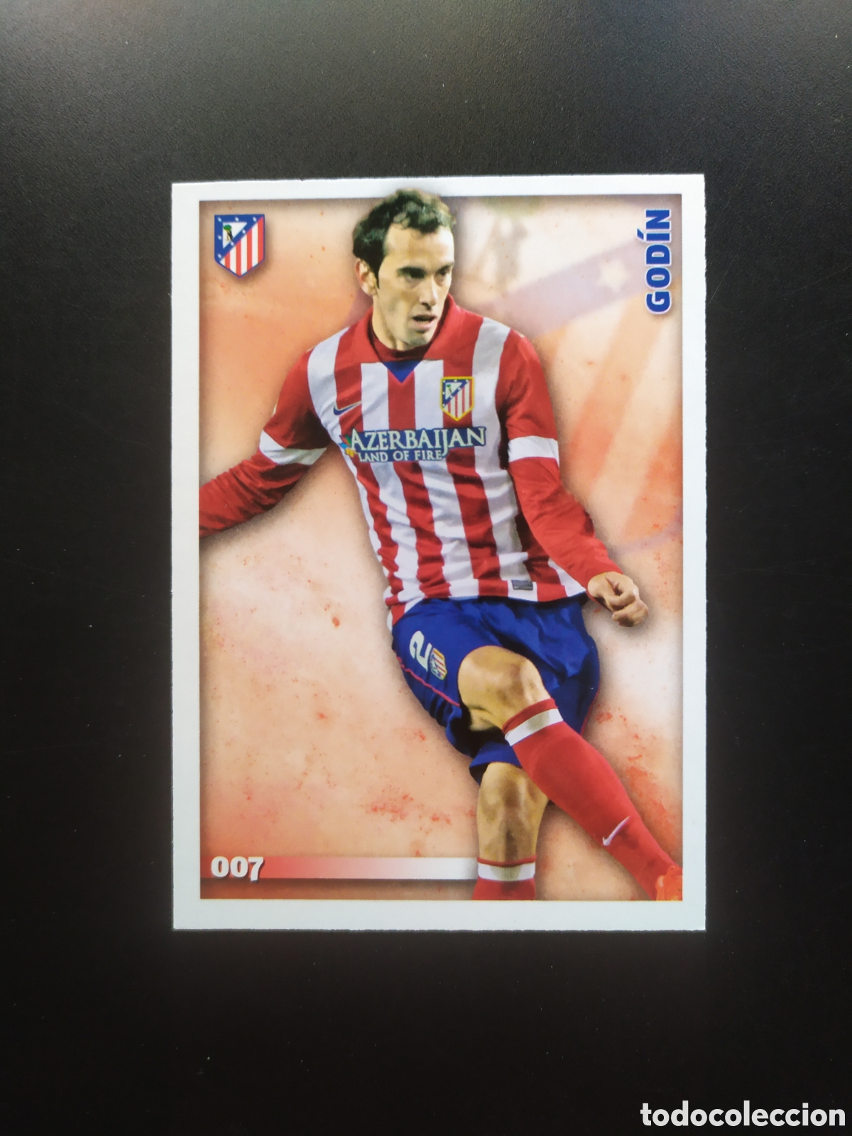 Football Stickers: Mundicromo fichas Liga 2014 2015 14 15 Godin n&deg; 7 Atl&eacute;tico Madrid