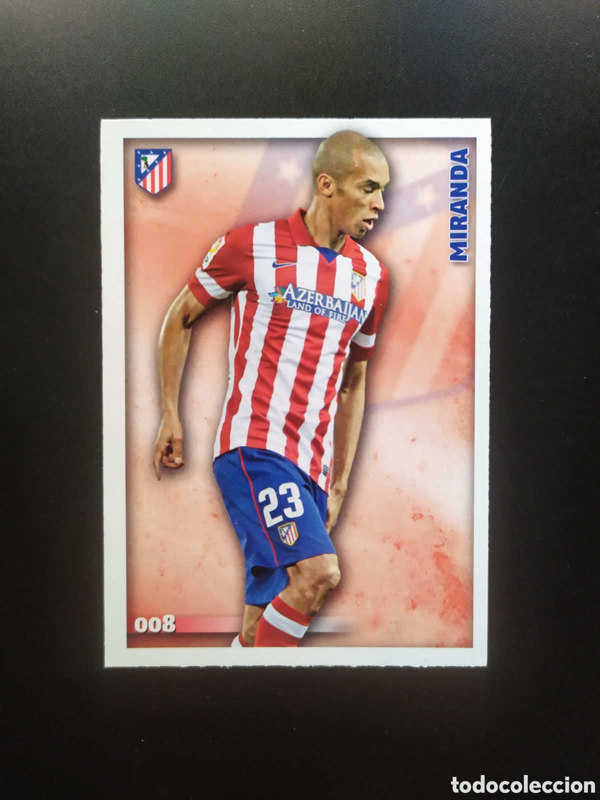 Cromos de Futebol: Mundicromo fichas Liga 2014 2015 14 15 Miranda n&deg; 8 Atl&eacute;tico Madrid