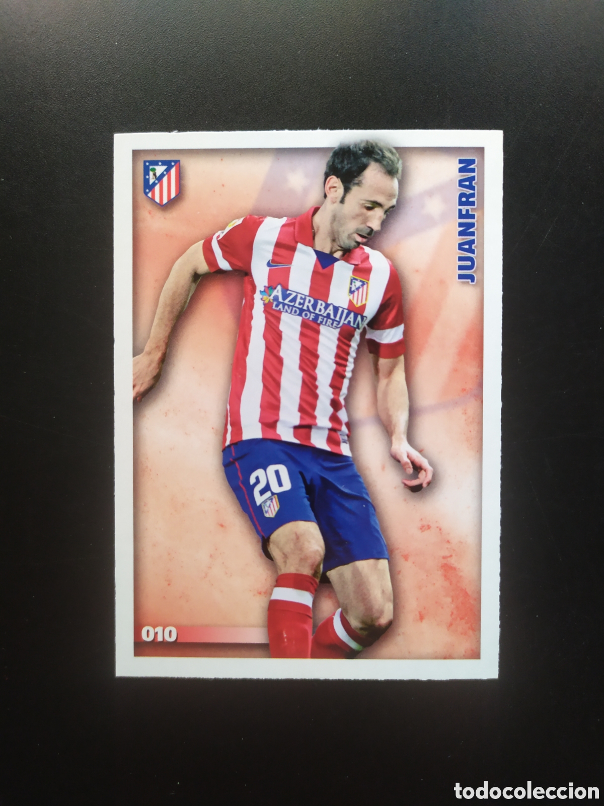 Fu&szlig;ball-Sticker: Mundicromo fichas Liga 2014 2015 14 15 Juanfran n&deg; 10 Atl&eacute;tico Madrid