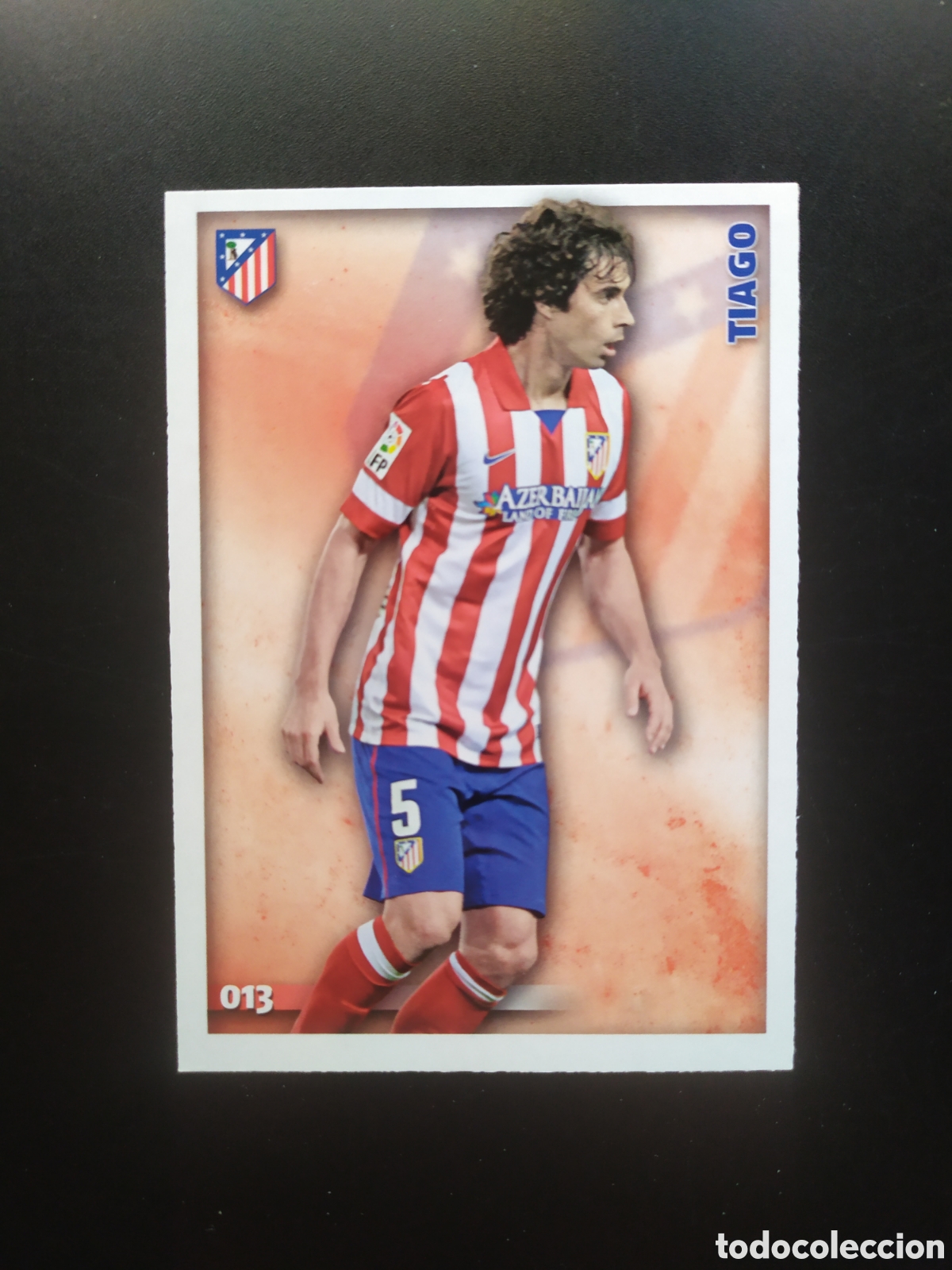 Cromos de f&uacute;tbol: Mundicromo fichas Liga 2014 2015 14 15 Tiago n&deg; 13 Atl&eacute;tico Madrid