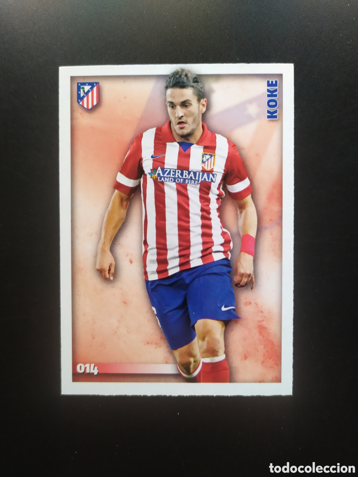 Cromos de Futebol: Mundicromo fichas Liga 2014 2015 14 15 Koke n&deg; 14 Atl&eacute;tico Madrid