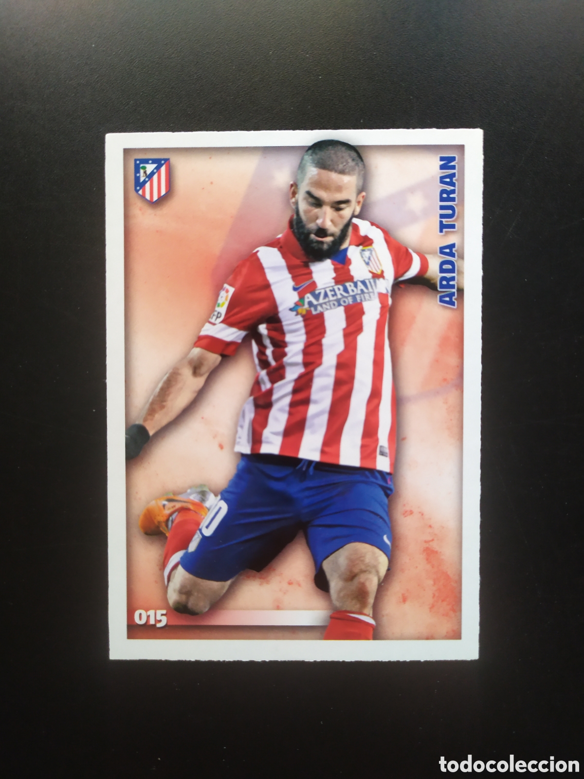 Figurine di Calcio: Mundicromo fichas Liga 2014 2015 14 15 Arda Turan n&deg; 15 Atl&eacute;tico Madrid