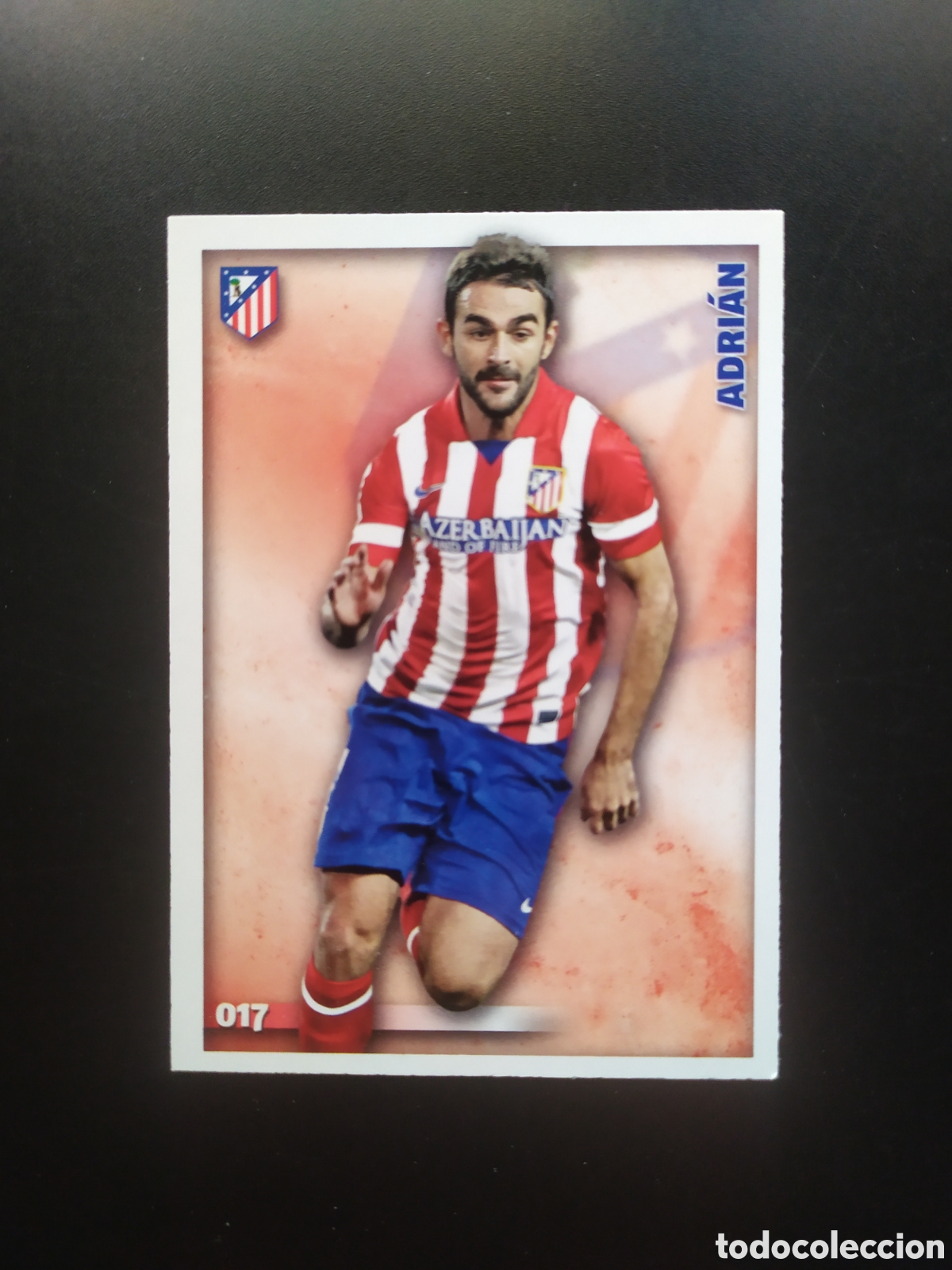 Football Stickers: Mundicromo fichas Liga 2014 2015 14 15 Adri&aacute;n n&deg; 17 Atl&eacute;tico Madrid