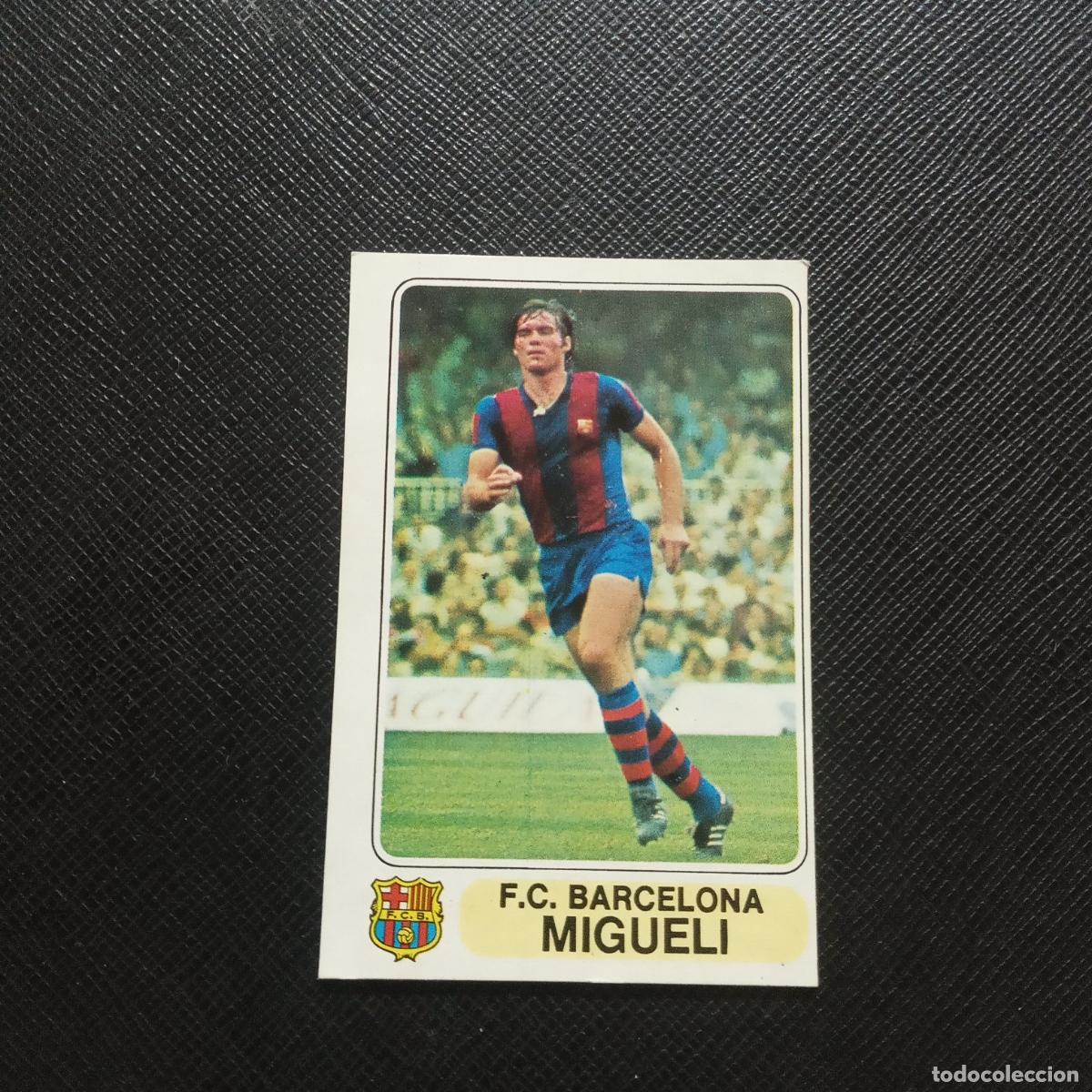 Fu&szlig;ball-Sticker: MIGUELI BARCELONA PACOSA 1977 1978 CROMO FUTBOL LIGA 77 78 - DESPEGADO - A88 PG41