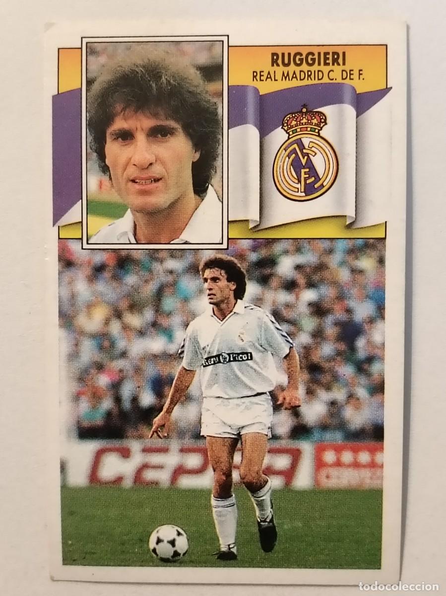 Fu&szlig;ball-Sticker: RUGGIERI (BAJA) REAL MADRID C.F. LIGA 90/91 ESTE