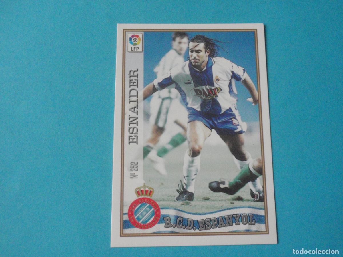 Cromos de Futebol: Carta N&ordm; 252 ESNAIDER Espanyol Trading card F&uacute;tbol 1997 1998 LAS FICHAS DE LA LIGA MUNDICROMO. 97 98