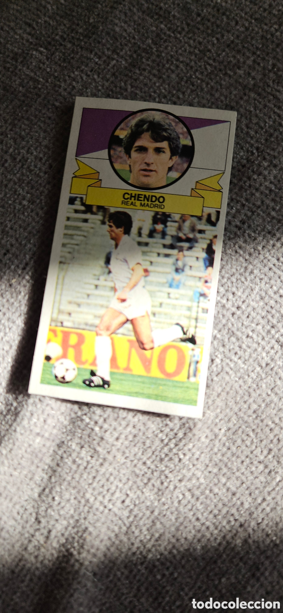 Cromos de Futebol: Chendo real Madrid sin publicidad &eacute;ste 1985 1986 85 86