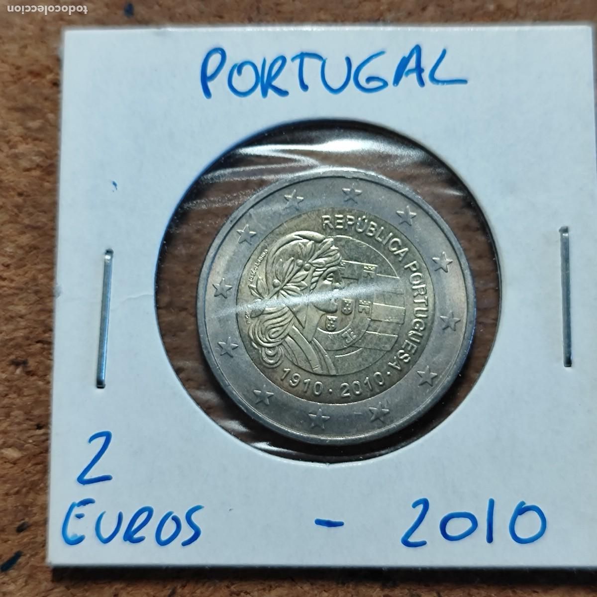 Fu&szlig;ball-Sticker: MONEDA 2 EUROS DE PORTUGAL 2010 CENTENARIO DE LA REPLUBLICA 2010 SIN CIRCULAR