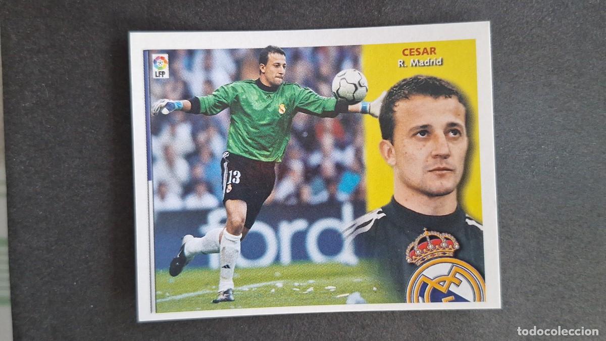 Figurine di Calcio: L3 CESAR REAL MADRID LIGA ESTE 2002/2003 02 03 NUNCA PEGADO SIN PEGAR