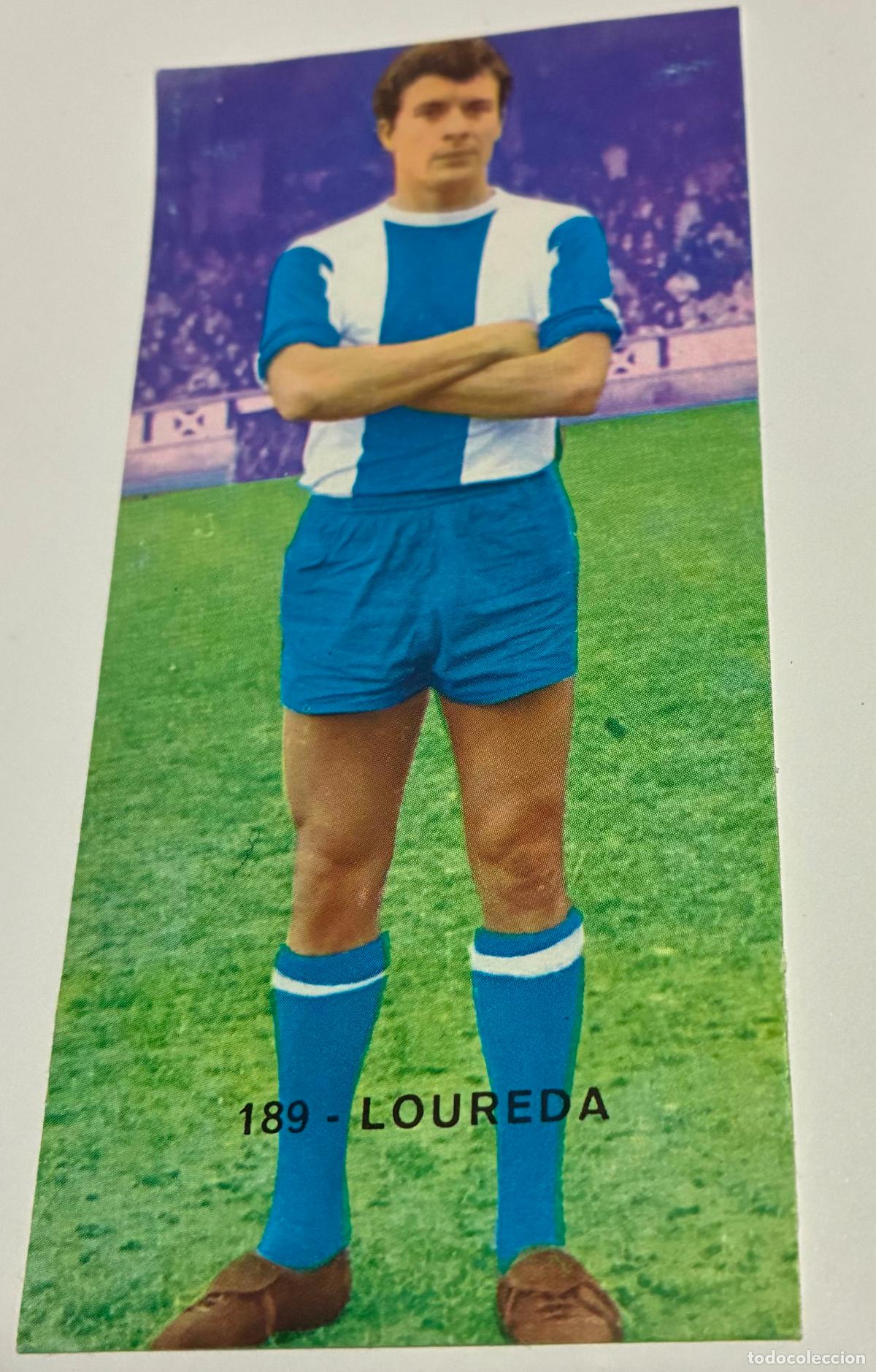Cromos de F&uacute;tbol: CROMO FUTBOL RUIZ ROMERO 1968-1969. 68-69 LOUREDA Numero 189, Despegado