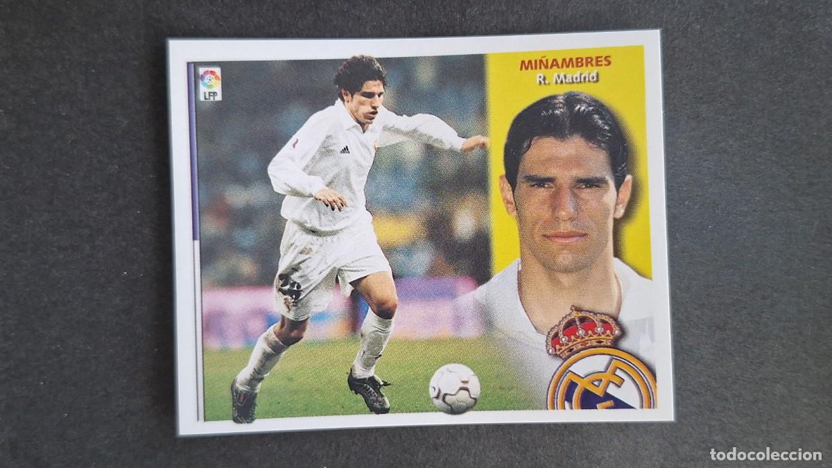 Figurine di Calcio: L3 MI&Ntilde;AMBRES REAL MADRID LIGA ESTE 2002/2003 02 03 NUNCA PEGADO SIN PEGAR