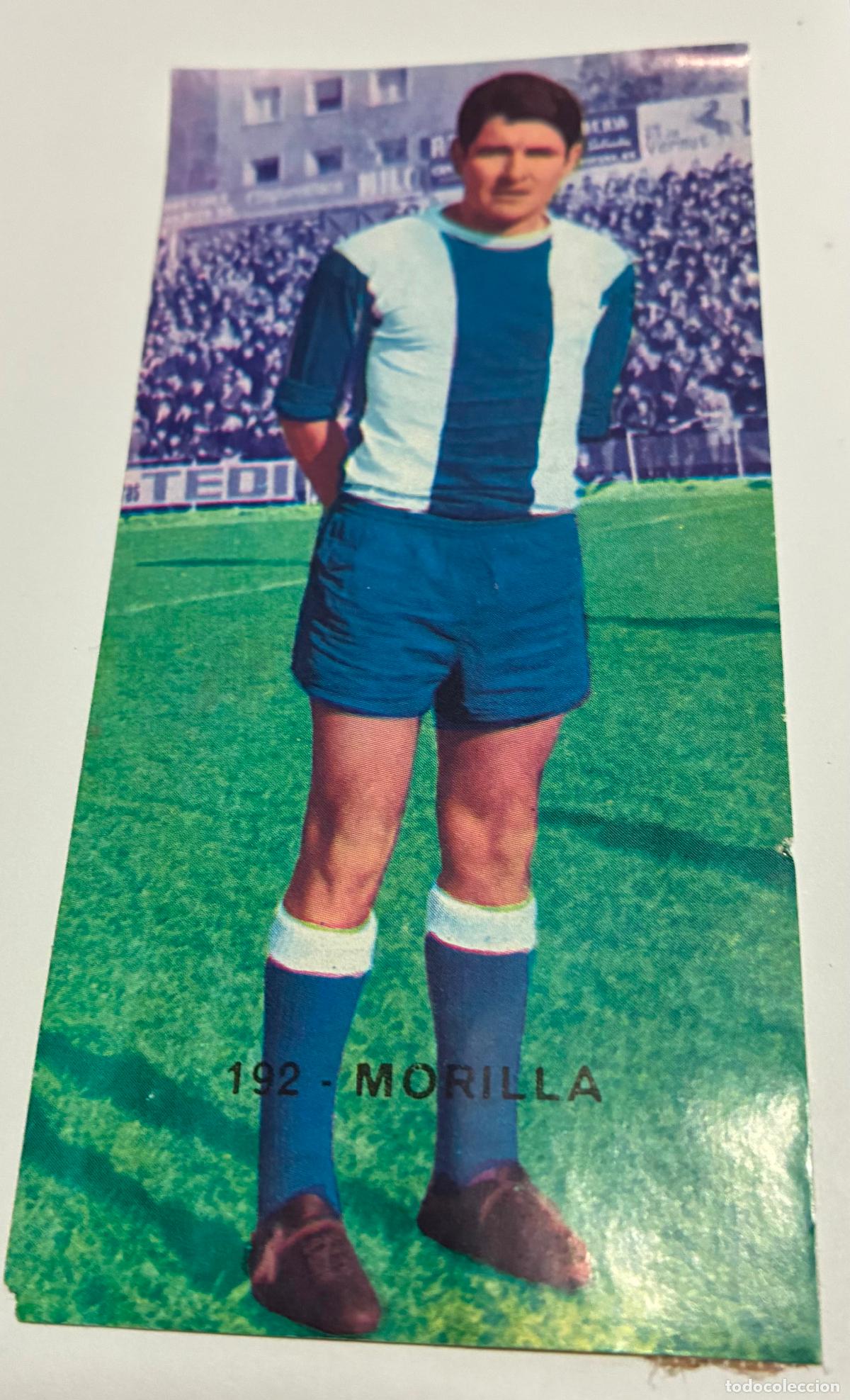Cromos de F&uacute;tbol: CROMO FUTBOL RUIZ ROMERO 1968-1969, 68-69 , MORILLA ,Numero 192, Deportivo de la Coru&ntilde;a ,despegado