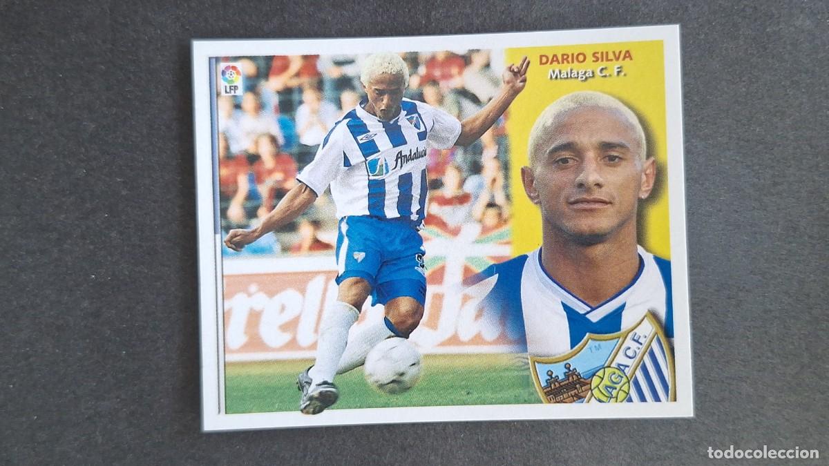 Fu&szlig;ball-Sticker: L3 DARIO SILVA MALAGA C. F. LIGA ESTE 2002/2003 02 03 NUNCA PEGADO SIN PEGAR