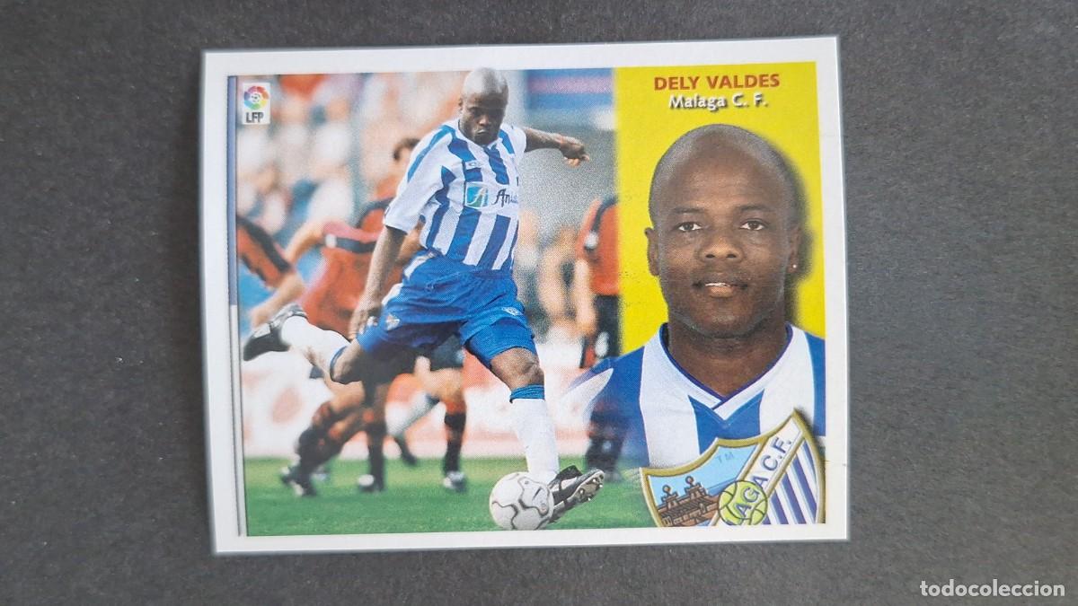 Cromos de Futebol: L3 DELY VALDES MALAGA C. F. LIGA ESTE 2002/2003 02 03 NUNCA PEGADO SIN PEGAR