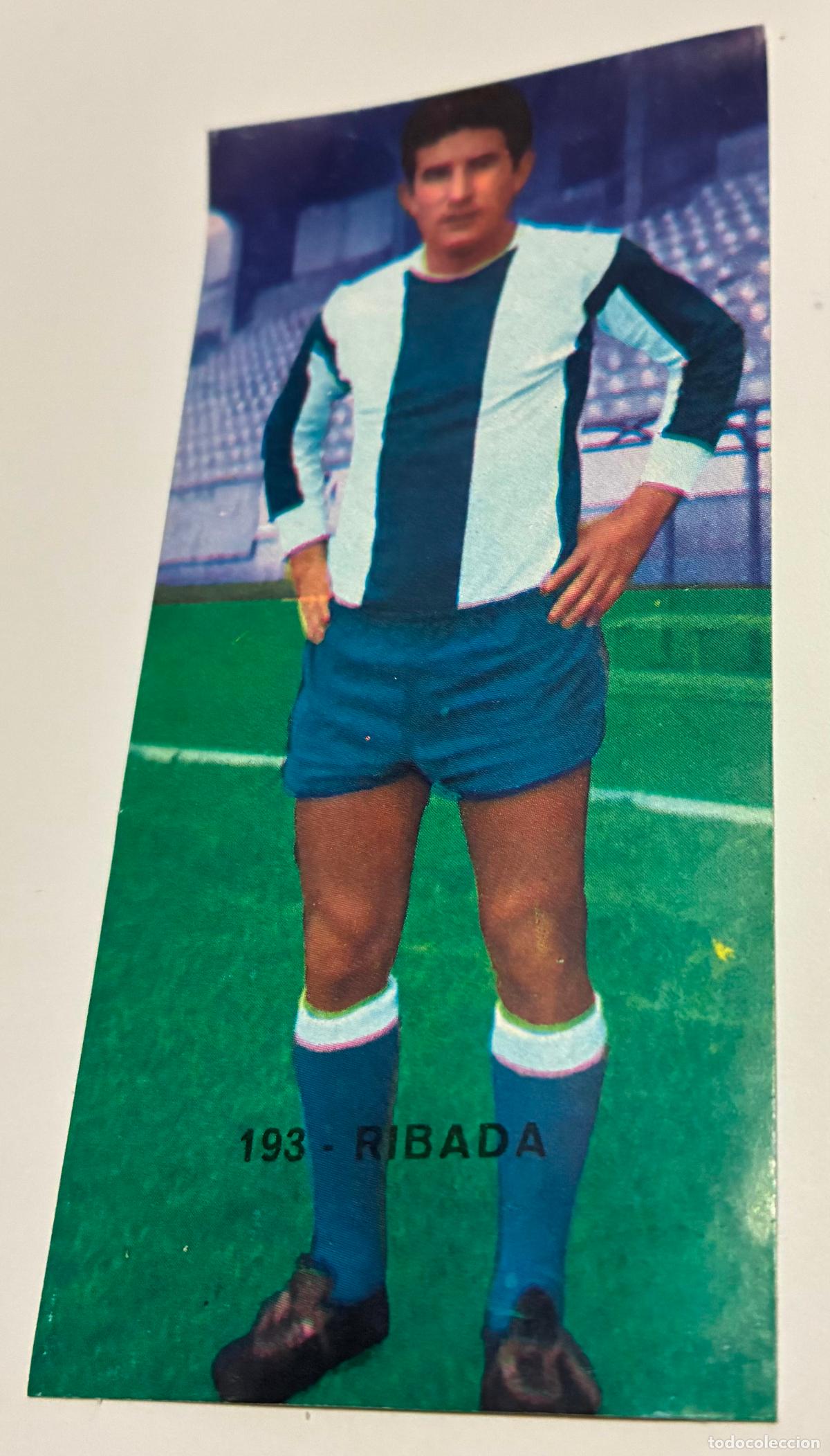 Cromos de F&uacute;tbol: CROMO FUTBOL RUIZ ROMERO 1968-1969, 68-69, RIBADA, Numero 193, Deportivo la coru&ntilde;a, despegado
