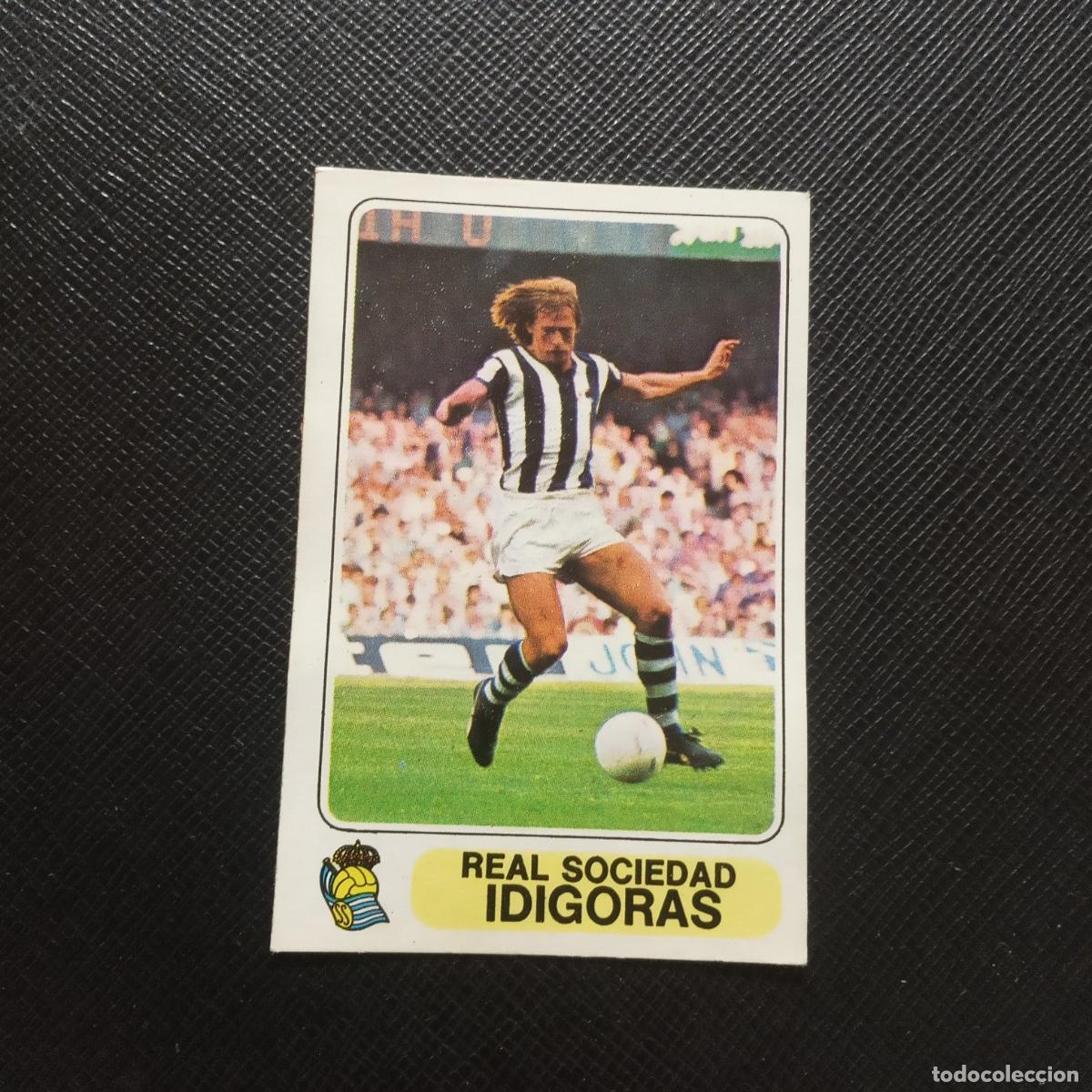 Fu&szlig;ball-Sticker: IDIGORAS REAL SOCIEDAD PACOSA 1977 1978 CROMO FUTBOL LIGA 77 78 - DESPEGADO - A88 PG54