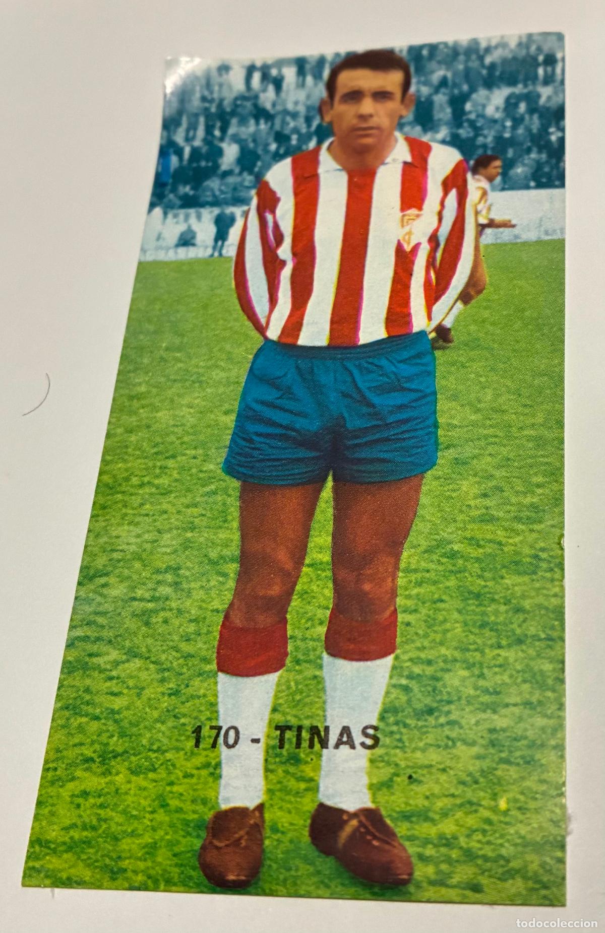 Cromos de F&uacute;tbol: CROMO FUTBOL RUIZ ROMERO 1968-1969. TINAS, GRANADA, Numero 170 Despegado