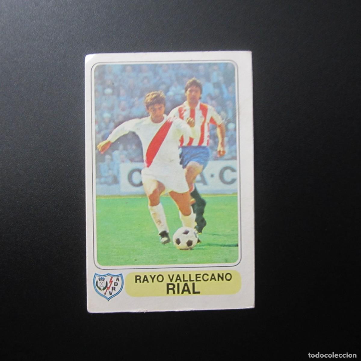 Cromos de F&uacute;tbol: FUTBOL EN ACCION PACOSA 2/ INTERNACIONAL 1977 RIAL-RAYO VALLECANO. NUEVO