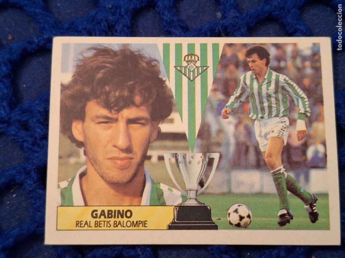 Cromos de F&uacute;tbol: 87 88 ESTE NUNCA PEGADO real betis gabino