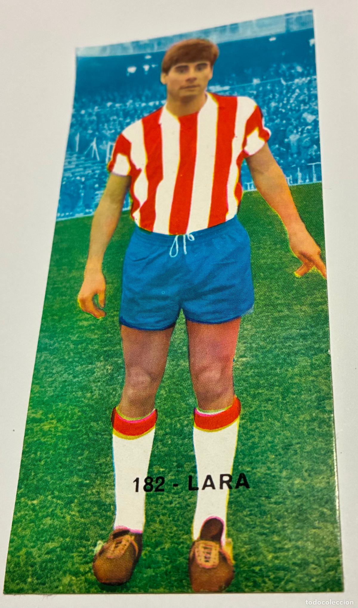 Cartes &agrave; collectionner de Football: CROMO FUTBOL RUIZ ROMERO 1968-1969. 68-69, Numero 182 LARA, Granada, Despegado