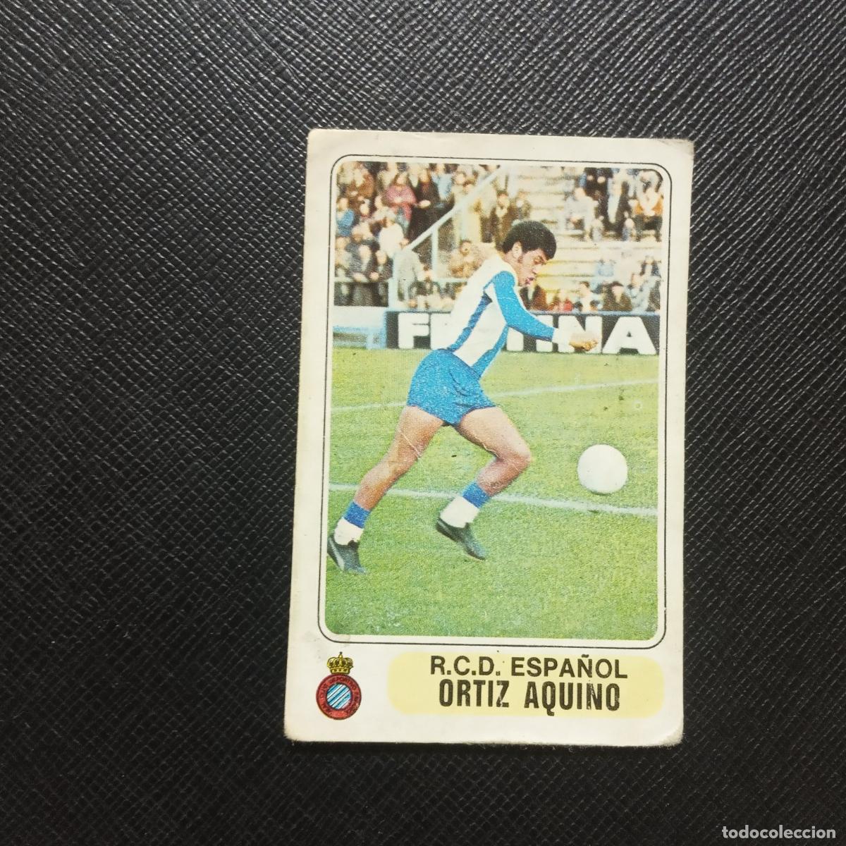 Figurine di Calcio: ORTIZ AQUINO ESPA&Ntilde;OL PACOSA 1977 1978 CROMO FUTBOL LIGA 77 78 - DESPEGADO - A88 PG58