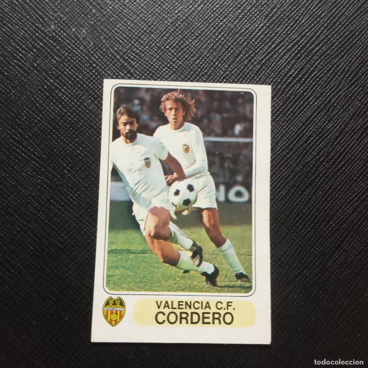 Figurine di Calcio: CORDERO VALENCIA PACOSA 1977 1978 CROMO FUTBOL LIGA 77 78 - DESPEGADO - A88 PG61
