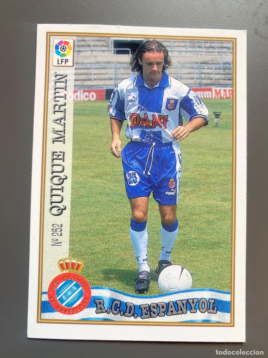 Figurine di Calcio: CROMO 252 QUIQUE MARTIN ESPA&Ntilde;OL FUTBOL MUNDICROMO LAS FICHAS DE LA LIGA 1997 1998 97 98