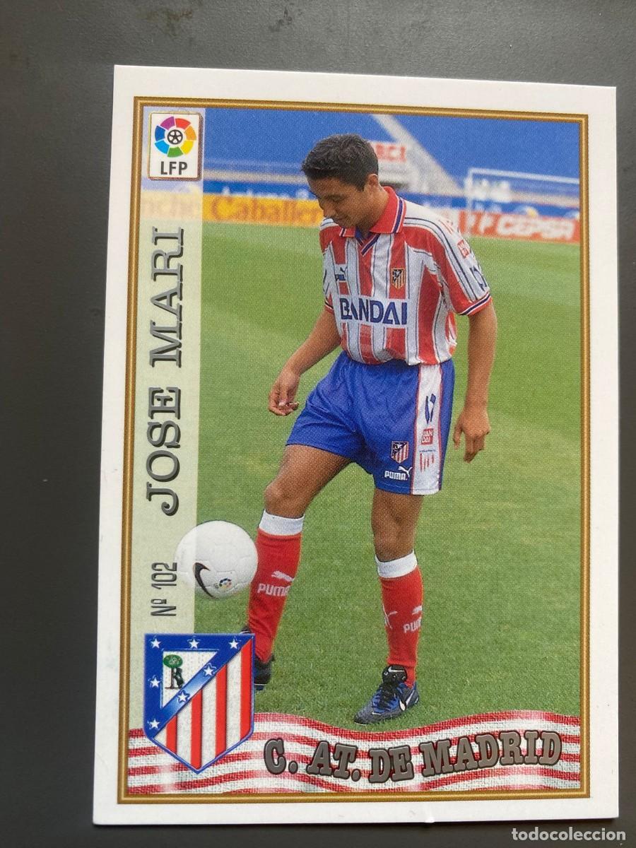 Fu&szlig;ball-Sticker: CROMO 102 JOSE MARI ATLETICO DE MADRID FUTBOL MUNDICROMO LAS FICHAS DE LA LIGA 1997 1998 97 98