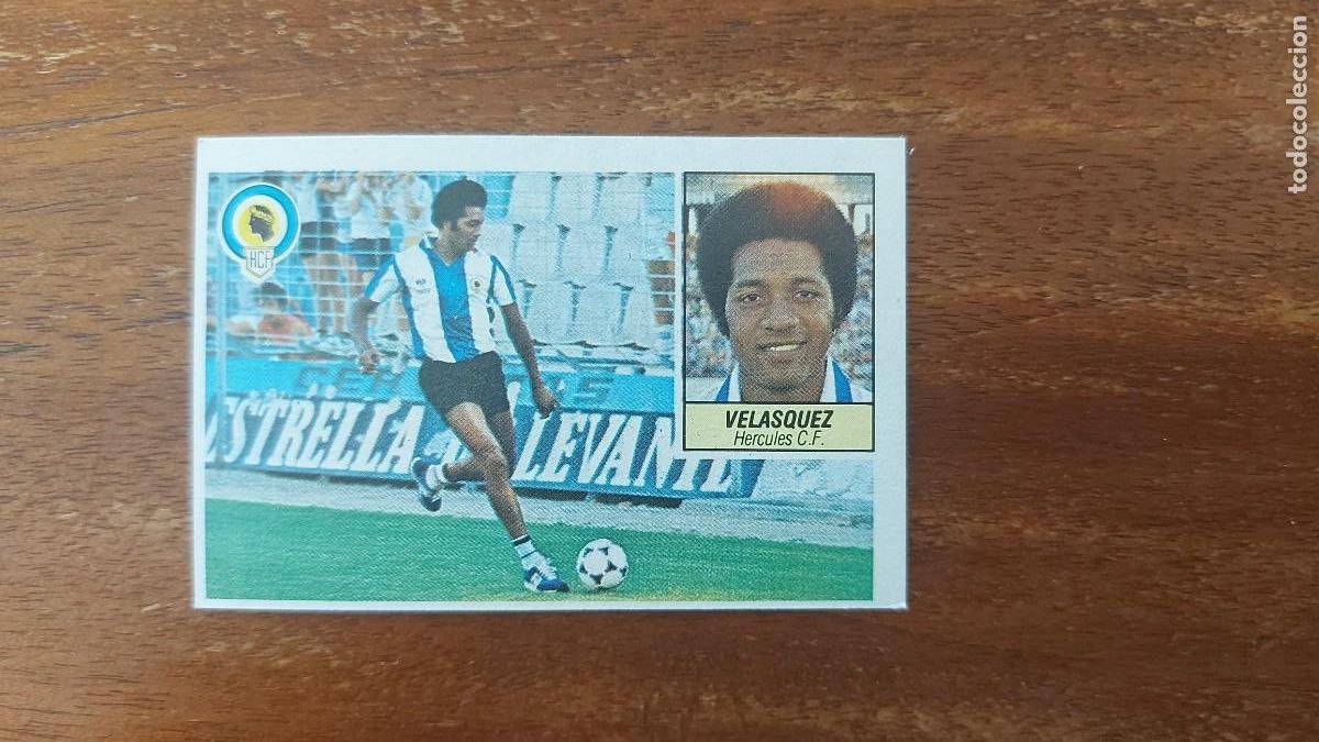 Football Stickers: Velasquez ( H&eacute;rcules C. F. ) - &Uacute;ltimo Fichaje n&uacute;m 31 - ESTE 1984/85 ( 84/85 )- Sin pegar Nuevo