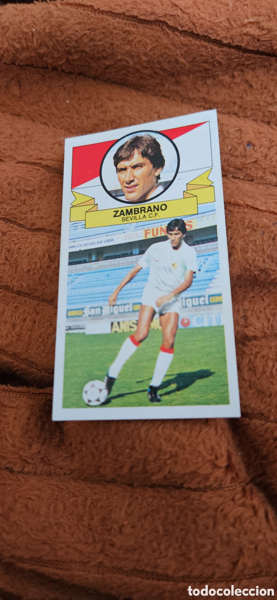 Fu&szlig;ball-Sticker: Zambrano Sevilla fichaje 32 este 1985 1986 85 86