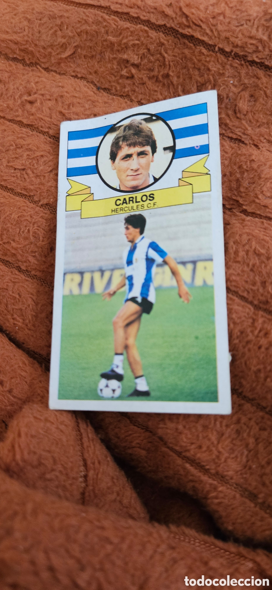 Fu&szlig;ball-Sticker: Carlos h&eacute;rcules fichaje 15 este 1985 1986 85 86