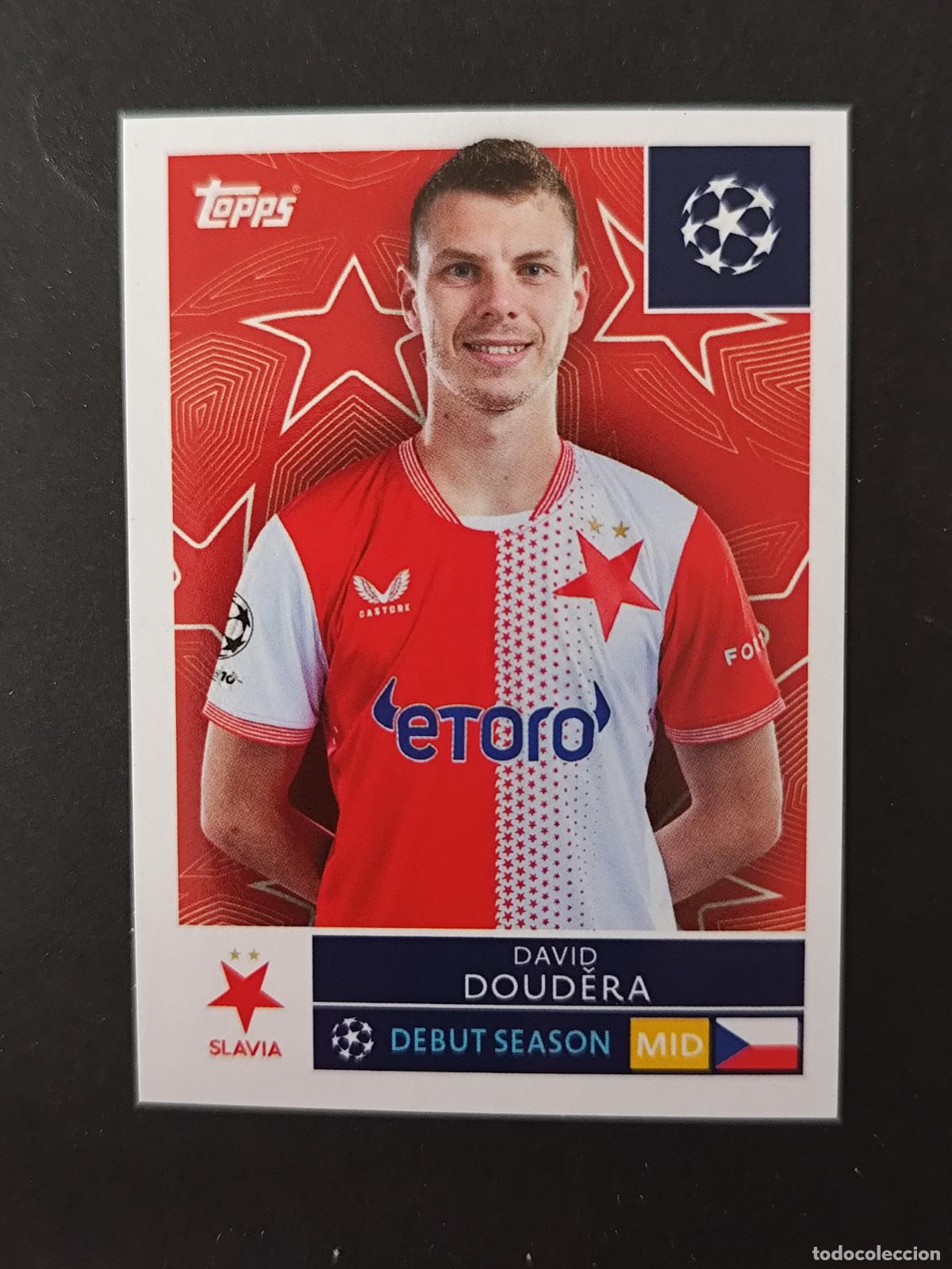 Cromos de Futebol: 407 DAVID DOUDERA SLAVIA PRAGA PRAGUE STICKER CHAMPIONS LEAGUE 2025 2026 25 26 TOPPS