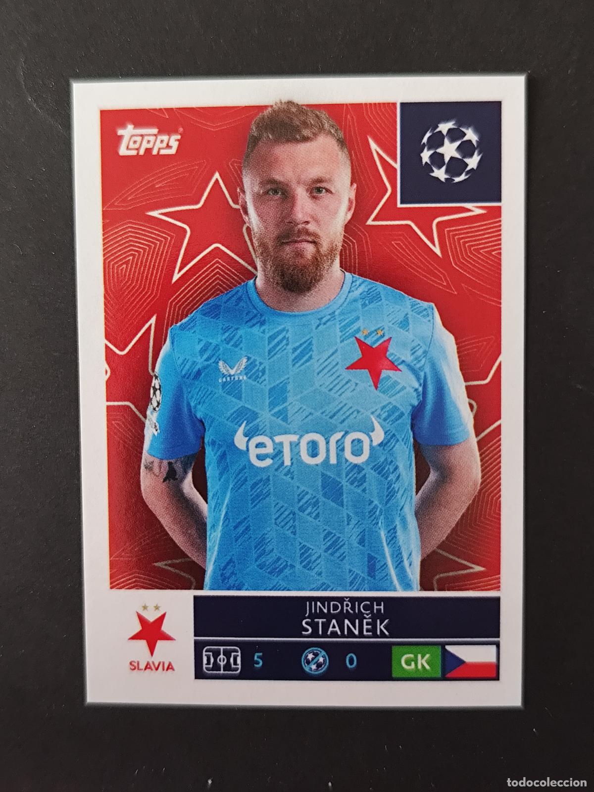 Football Stickers: 398 JINDRICH STANEK SLAVIA PRAGA PRAGUE STICKER CHAMPIONS LEAGUE 2025 2026 25 26 TOPPS