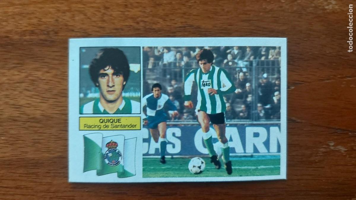 Figurine di Calcio: QUIQUE SETIEN ( RACING DE SANTANDER ) ESTE 82/83 1982/83 nuevo sin pegar - Camiseta blanca y verde