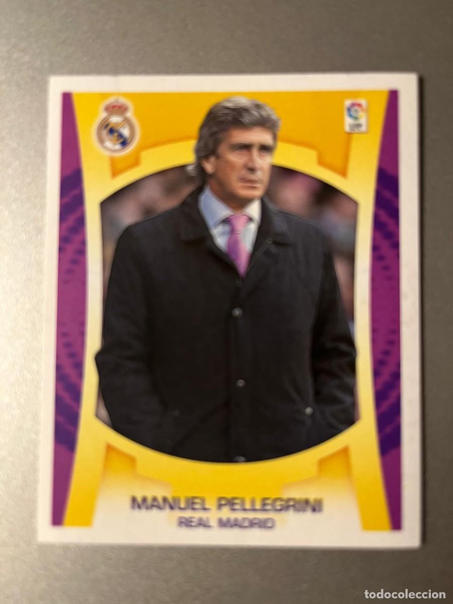 Cromos de f&uacute;tbol: ENTRENADOR REAL MADRID MANUEL PELLEGRINI ESTE LIGA 09 10