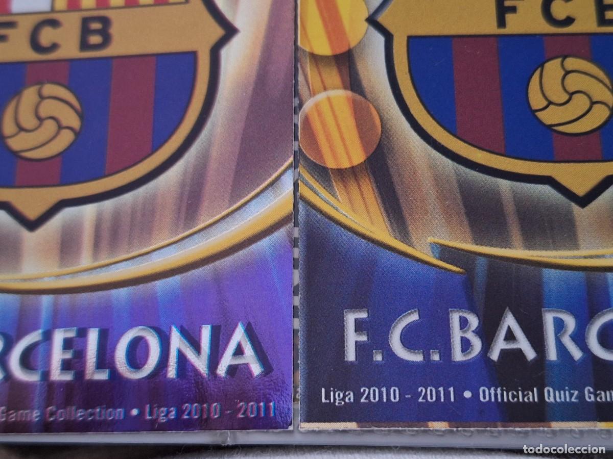 Fu&szlig;ball-Sticker: Alb MUNDICROMO 2010 2011 ESCUDO ERROR CHAMPIOS FC.BARCELONA Y COLOR AZUL NO MORADO. Leer