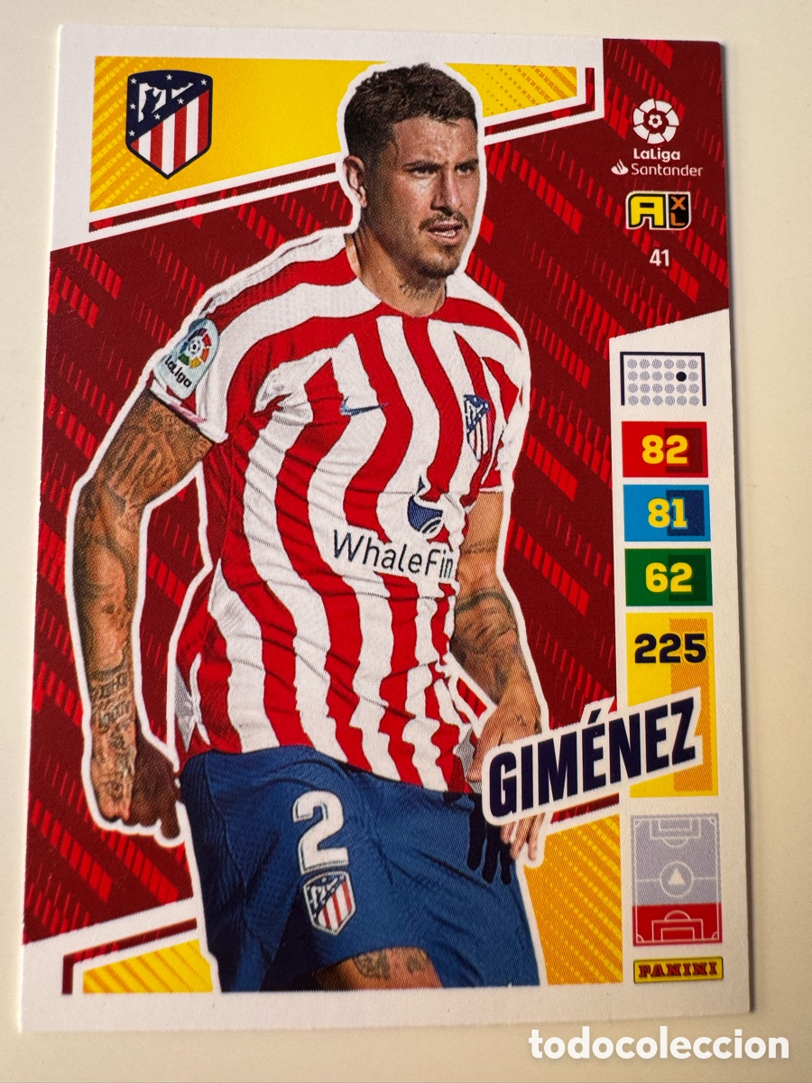 Fu&szlig;ball-Sticker: PANINI ADRENALYN XL LIGA SANTANDER 2022 2023 22 23 &ndash; N&ordm; 41 GIM&Eacute;NEZ ATL&Eacute;TICO DE MADRID
