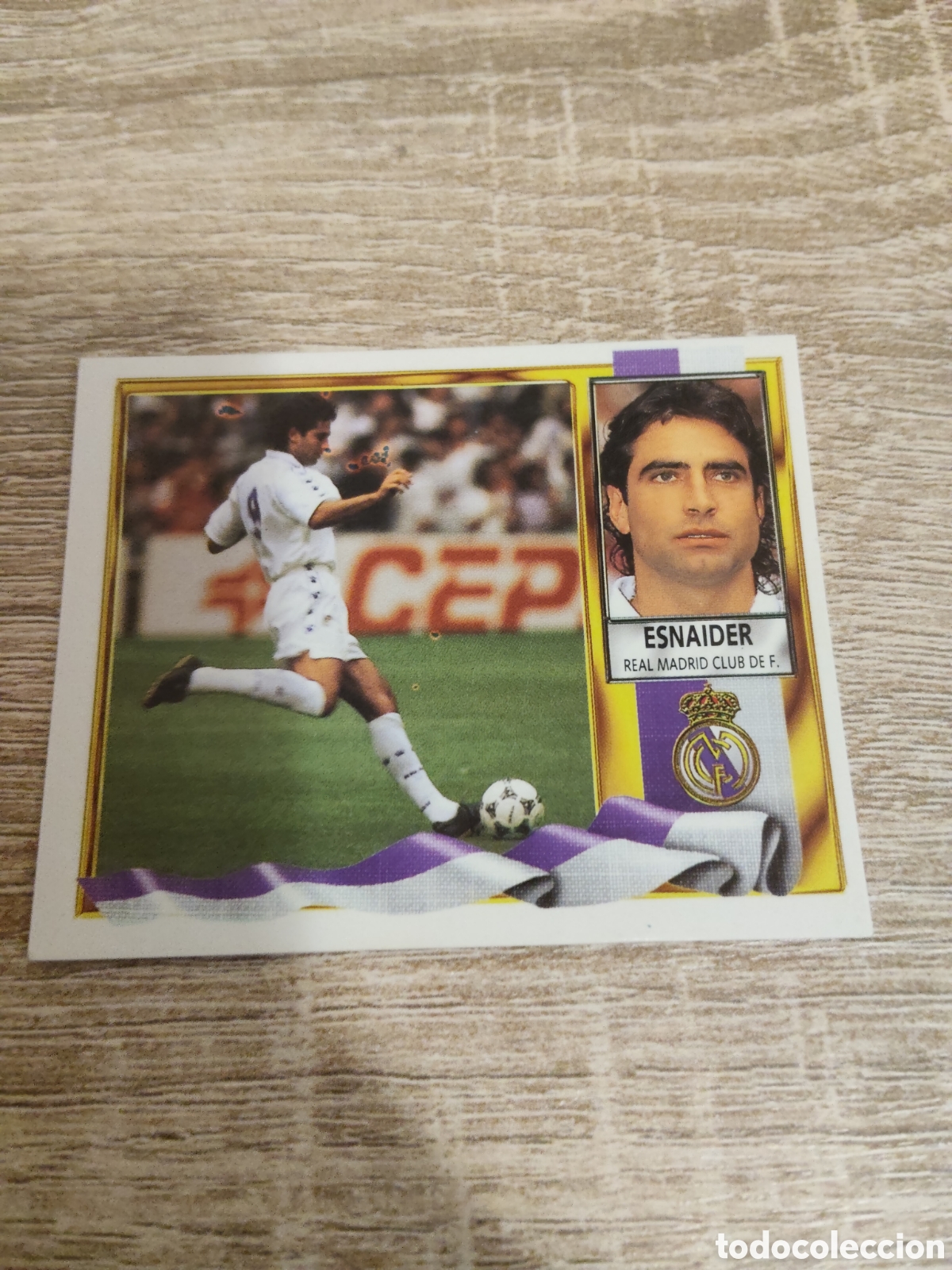 Cromos de F&uacute;tbol: Esnaider Real Madrid fichaje 8 liga 1995 1996 95 96 ediciones este