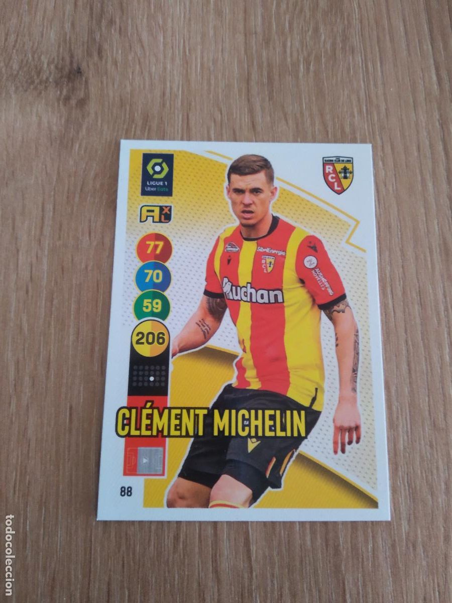 Cromos de f&uacute;tbol: 88 CLEMENT MICHELIN LENS CROMO FUTBOL PANINI LIGUE 1 FOOT 21-22 LIGA FRANCIA 2021-2022