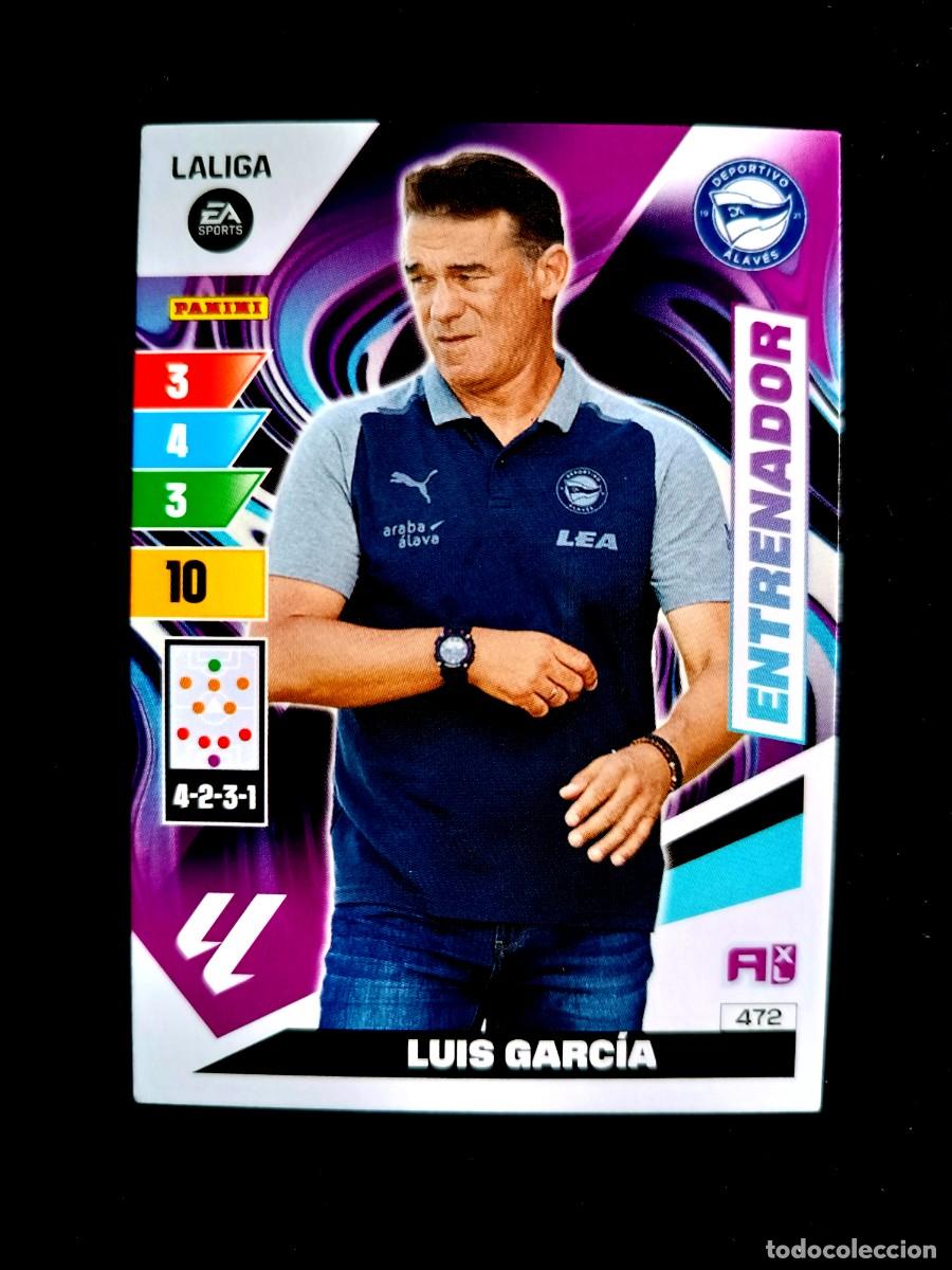 Football Stickers: 472 LUIS GARC&Iacute;A (ENTRENADOR) - DEPTVO. ALAV&Eacute;S - ADRENALYN XL 2023 2024
