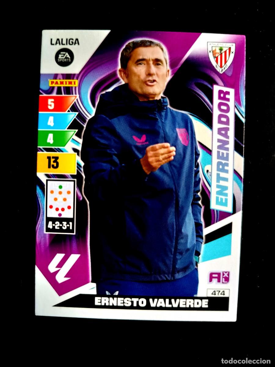 Cromos de F&uacute;tbol: 474 ERNESTO VALVERDE (ENTRENADOR) - ATHLETIC CLUB - ADRENALYN XL 2023 2024