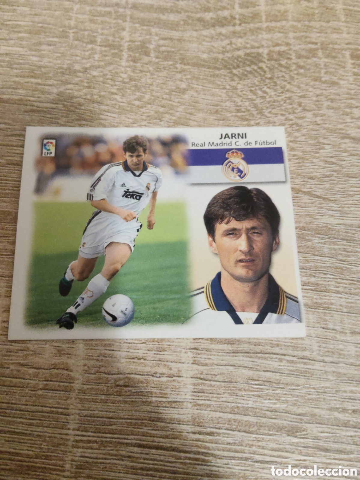 Cromos de f&uacute;tbol: Jarni baja Real Madrid liga 1999 2000 99 00 ediciones este