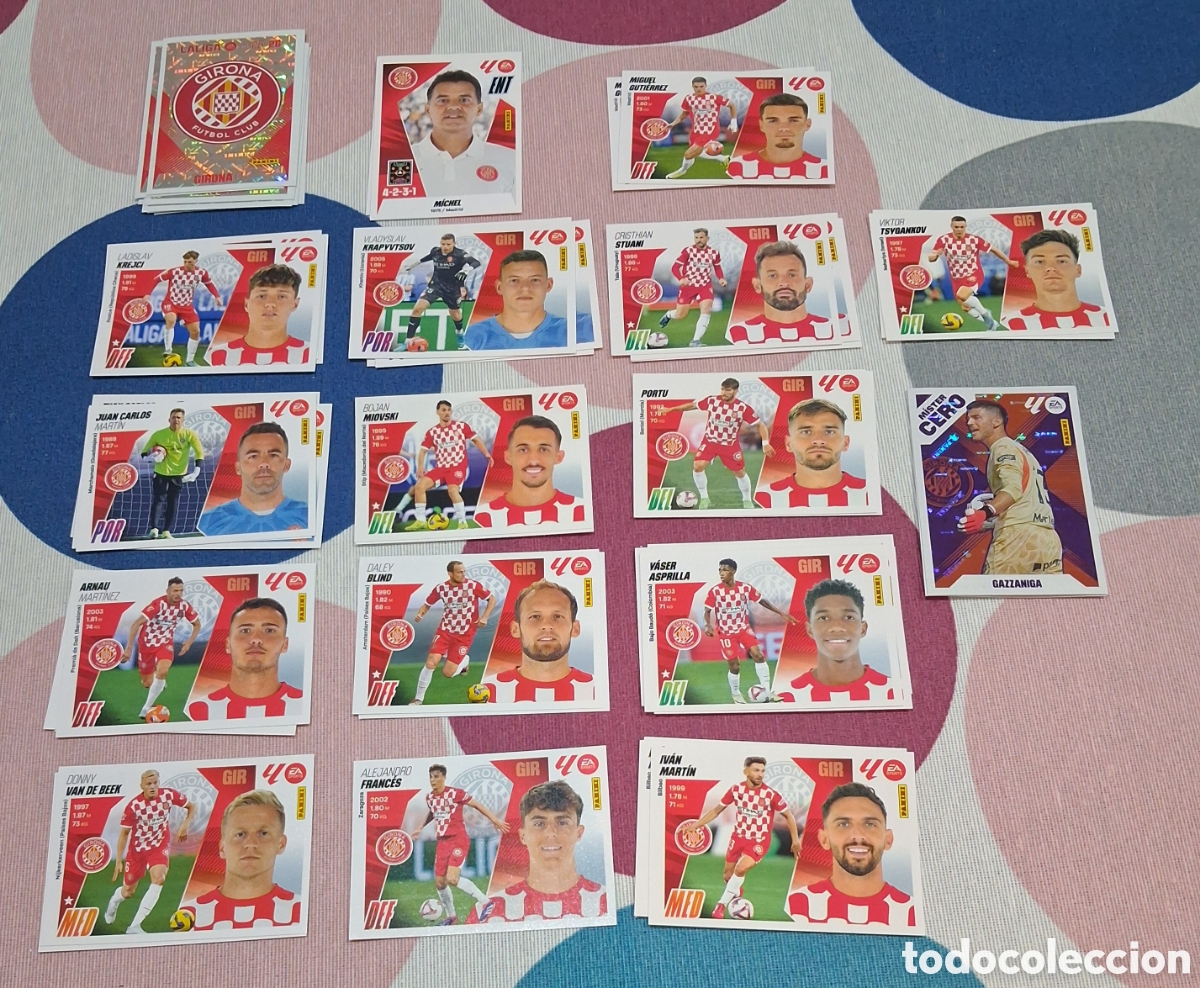 Figurine di Calcio: LOTE STICKERS GIRONA LIGA ESTE 25-26